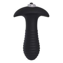 Plug Anal S Pleasures Spiral Noir Noir/Argenté