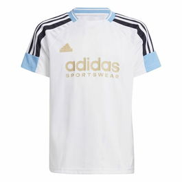 T shirt à manches courtes Enfant Adidas Nations Blanc