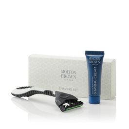 Molton Brown Kit de rasage Luxe Collection Set pour Hommes avec Rasoir 1 Lame et Crème à raser