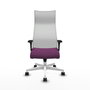 Piqueras Y Crespo Sillón Albacete avec mécanisme Sincro, violet et blanc