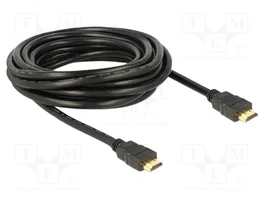 DELOCK Câble HDMI 5m Noir High Speed + Ethernet