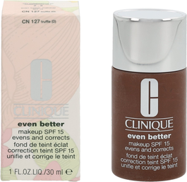Clinique Even Better Fond de Teint Liquide Hydratant SPF 15 Sans Parabènes - Teinte Truffe CN 127 - 30 ml