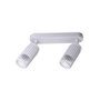 Cristalrecord Sahara Plafonnier 2 Lumières GU10 10W Aluminium Blanc 30x6x21cm