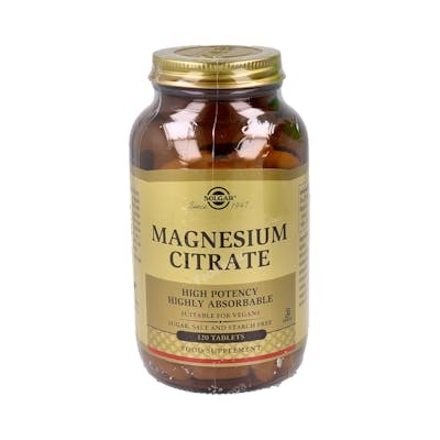 Solgar Citrate de Magnésium 120 comprimés