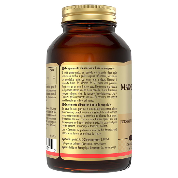 Solgar Citrate de Magnésium 120 comprimés