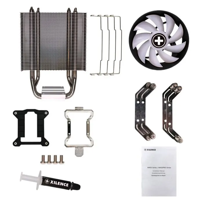 Xilence M403PRO.W.ARGB Ventirad Processeur avec RGB Addressable 120 mm - Compatible Intel et AMD - Performance C Series