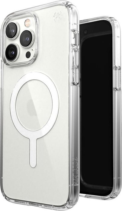 Speck Presidio Perfect Clear Coque avec MagSafe pour iPhone 14 Pro Max - Protection anti-chute 4 m, anti-rayures, Microban, Compatible sans fil