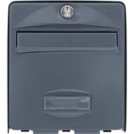 BURG WACHTER BALTHAZAR Boîte aux lettres sur pied 1 porte acier galvanisé anthracite ouverture totale fabriqué en France