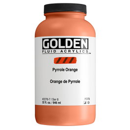 Golden Peinture Acrylique Liquide Naranja Pirrol 946 ml
