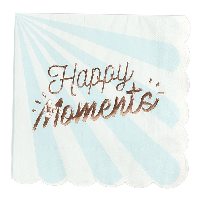 Party Time Set de 20 serviettes en papier assorties