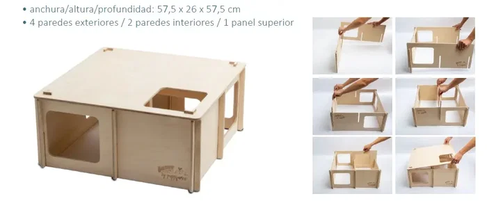 Bunny Nature Labyrinthe pour Rongeurs 57,5x26x57,5cm Bunny Nature Labyrinthe pour Rongeurs 57,5x26x57,5cm
