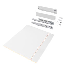 Emuca Kit de tiroir Vertex module 900mm, blanc et gris anthracite