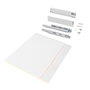 Emuca Kit de tiroirs pour cuisine ou salle de bains Vertex avec réglages 3D, hauteur 93mm, avec panneaux inclus, module 900mm, Peint en blanc