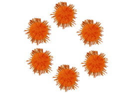 Innspiro Pompons brillants orange 25mm, 20 unités