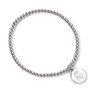 Real Madrid Bracelet Officiel Licencié - Bracelet Extensible en Alliage de Zinc avec Charm Escudo - 18 cm - Pour Homme et Femme