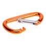 Workpro Lot de 2 Mousquetons en Aluminium 60 mm Orange