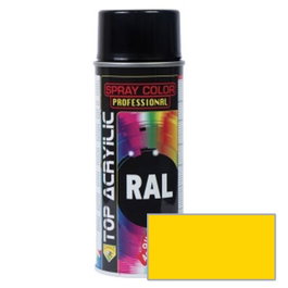 TOP ACRYLIC Spray Acrylique Jaune Zinc RAL-1018 400ml