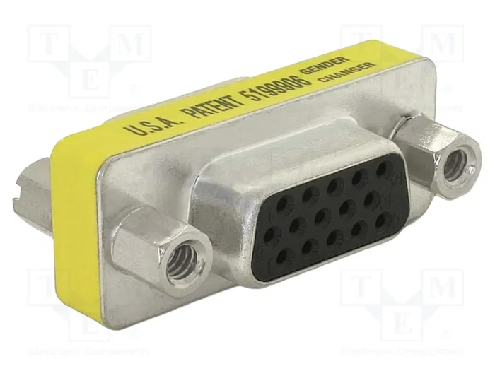 DELOCK Adaptateur D-Sub 15pin socle des deux côtés DELOCK Adaptateur D-Sub 15pin socle des deux côtés