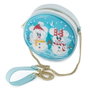 Loungefly Sac à bandoulière Disney Mickey et Minnie Bonhomme de neige Globo de neige Cuir végétalien 17,8 cm