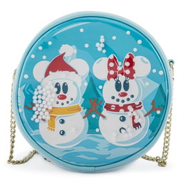 Loungefly Disney Snowman Mickey Minnie Snow Globe - Sac bandoulière