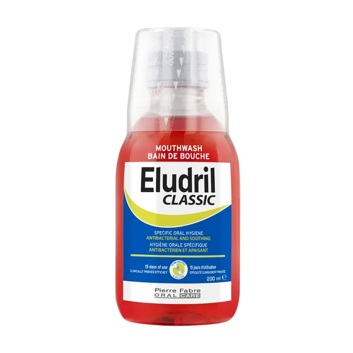 Eludril Bain de bouche anti-plaque 200 ml Eludril Bain de bouche anti-plaque 200 ml