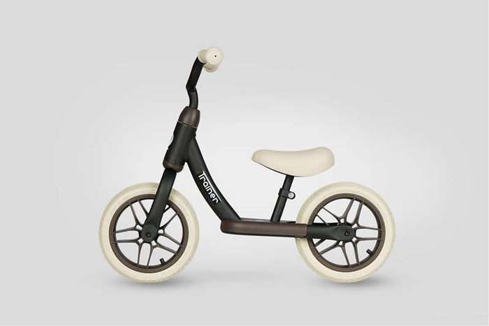 Ociotrends - Draisienne trainer noir pour enfant 10 pouces, cadre métal et pneus EVA, sans pédales - à partir de 18 mois