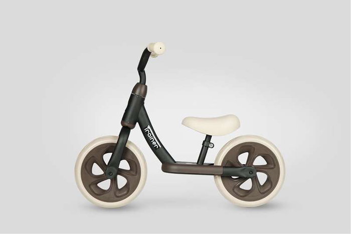 Ociotrends - Draisienne trainer noir pour enfant 10 pouces, cadre métal et pneus EVA, sans pédales - à partir de 18 mois