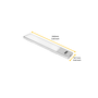 Emuca Luminaire LED Kaus rechargeable, L 240 mm, Anodisé mat