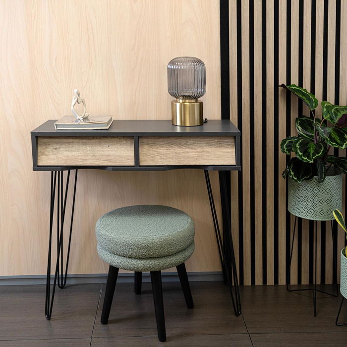 Table d'appoint Vinthera Moa Marron Gris 80 x 76 x 30 cm