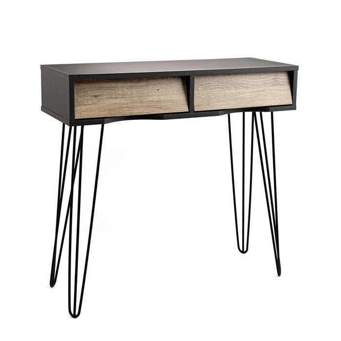 Vinthera Table d'appoint Moa Marron Gris Vinthera Table d'appoint Moa Marron Gris