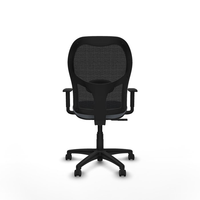 PIQUERAS Y CRESPO Chaise Alocén Synchro Gris Maille Noir PIQUERAS Y CRESPO Chaise Alocén Synchro Gris Maille Noir