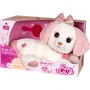 Gipsy Toys Peluche chien interactif Puppy Bella - 30 cm - Sons, mélodies et lumières - Brosse incluse - Pour enfant dès 18 mois