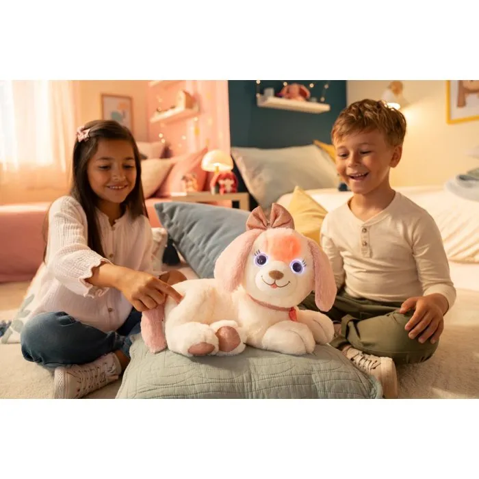 Gipsy Toys Peluche chien interactif Puppy Bella - 30 cm - Sons, mélodies et lumières - Brosse incluse - Pour enfant dès 18 mois Gipsy Toys Peluche chien interactif Puppy Bella - 30 cm - Sons, mélodies et lumières - Brosse incluse - Pour enfant dès 18 mois