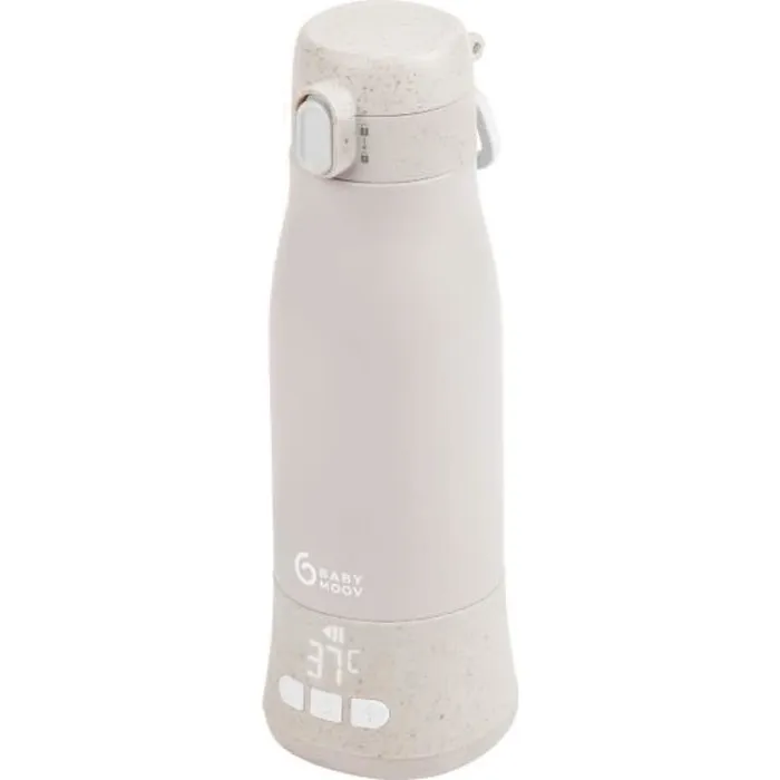 Babymoov Calentador de biberones portátil Moov & Feed - BBM3661276184398 - 340ml - beige mineral - Regulación de temperatura - Mantiene el calor Babymoov Calentador de biberones portátil Moov & Feed - BBM3661276184398 - 340ml - beige mineral - Regulación de temperatura - Mantiene el calor