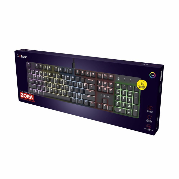 Clavier pour jeu Trust 25682 Noir Espagnol Qwerty