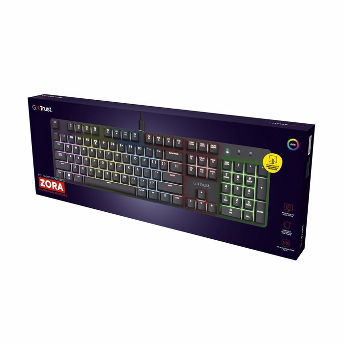 Clavier pour jeu Trust 25682 Noir Espagnol Qwerty