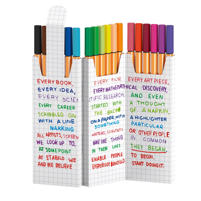 Feutres Stabilo Multicouleur 18 Pièces Feutres Stabilo Multicouleur 18 Pièces