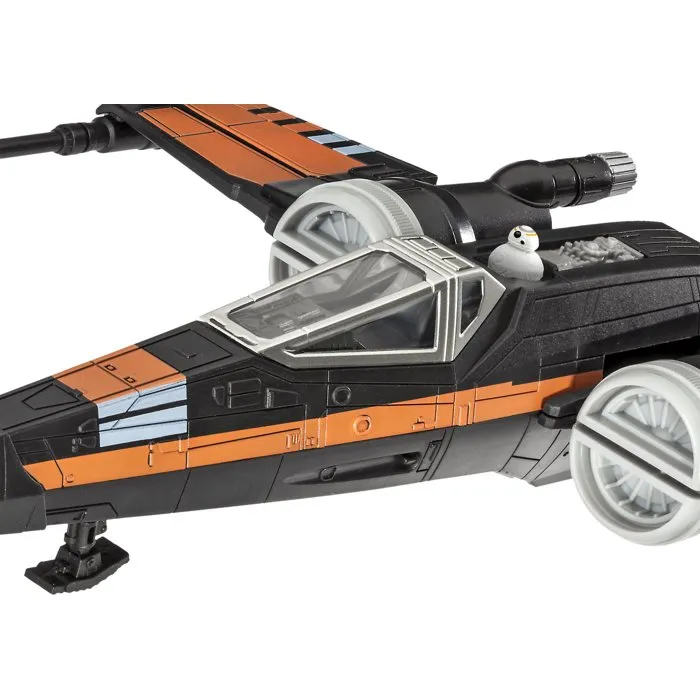 Revell Kit de construction Build & Play Star Wars X-Wing Fighter de Poe Dameron avec sons et lumières - Dès 6 ans