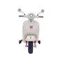 Tachan - Moto électrique Vespa GTS 12V pour enfant avec licence officielle, faros LED, USB/MP3, ruedas de stabilité - Blanche