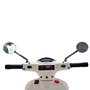 Tachan - Moto électrique Vespa GTS 12V pour enfant avec licence officielle, faros LED, USB/MP3, ruedas de stabilité - Blanche