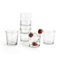 Quid Set de 6 Verres Bas Rombos en Verre Transparent 26 cL