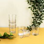 Quid Set de 6 Verres Bas Rombos en Verre Transparent 26 cL