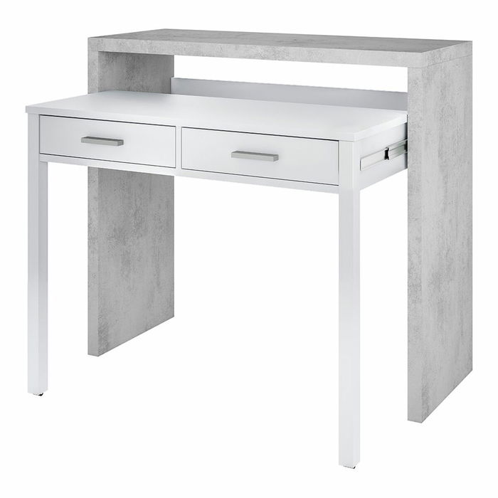 Bureau Forés Blanc 98,5 X 36 X 87,5 CM Métal MDF