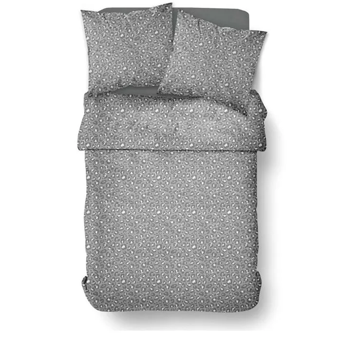 Today Parure de Lit Léopard Gris Anthracite 260 x 240 cm