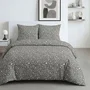 Today Parure de Lit Léopard Gris Anthracite 260 x 240 cm