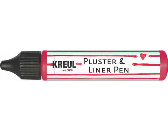 Kreul Pintura PUFFY pen y contornos PLUSTER & LINER PEN effet 3D rouge rubis 29ml Kreul Pintura PUFFY pen y contornos PLUSTER & LINER PEN effet 3D rouge rubis 29ml