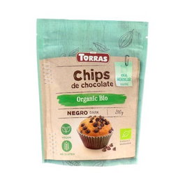 TORRAS Mini Chips de Chocolat Noir BIO, Sans Gluten et Vegan, 200g