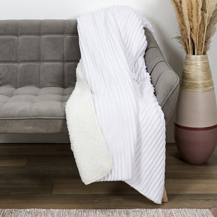 Home Deco Factory Manta 180x220 cm Flanelle Crudo