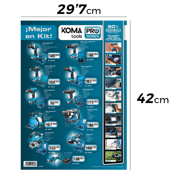 Edm Poster promotionnel thématique Koma Tools 29,7x42cm Edm Poster promotionnel thématique Koma Tools 29,7x42cm