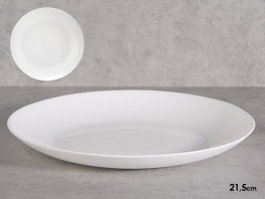 Vivalto Assiette Dessert Rond Opal Blanc 21,5 cm (Set de 24)